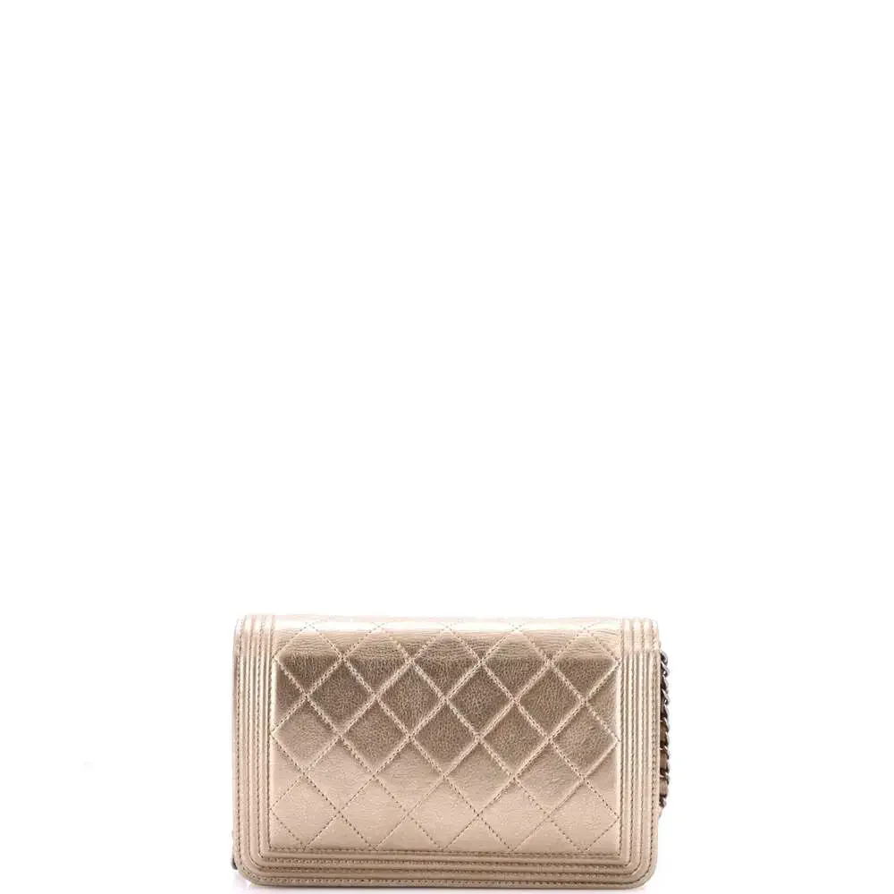 Chanel Boy Wallet On Chain Quilted #242817C25B - Picture 3 of 8